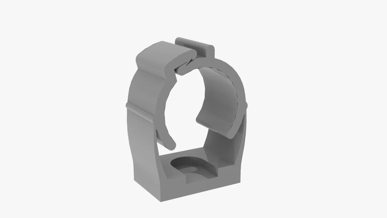 Abraçadeira Pvc Cinza 1'' Master
