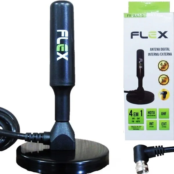 Antena de TV Interna Digital Flex FX-ANT-3