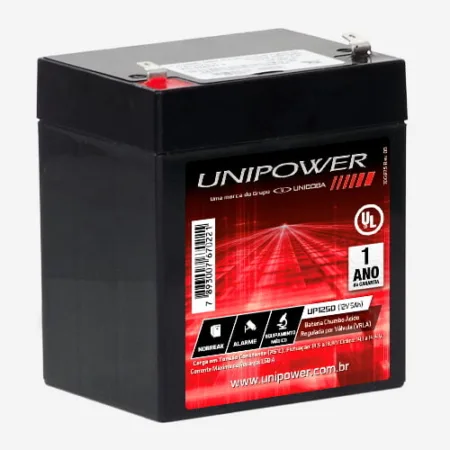Bateria Estacionária VRLA 12V 5Ah Unipower