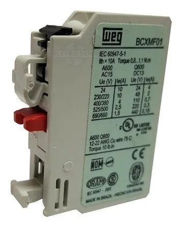 Bloco Contato BCXMF01 Weg