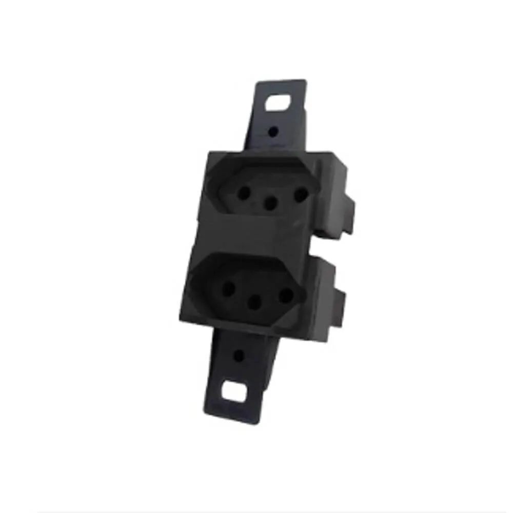 Conjunto De 2 Tomadas Distanciada 2P+T 20A Preta Lumibras