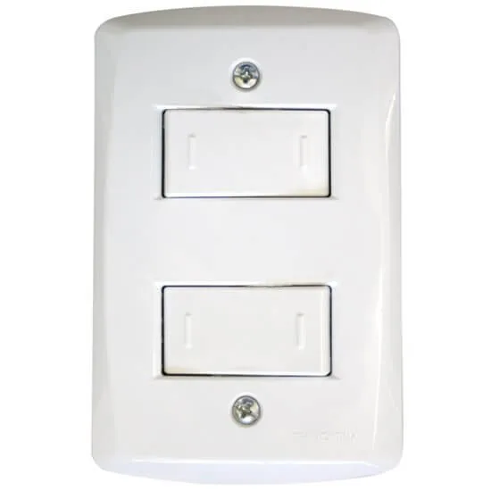 Conjuntos De 2 Interruptores 4x2 10A Tramontina Lux²
