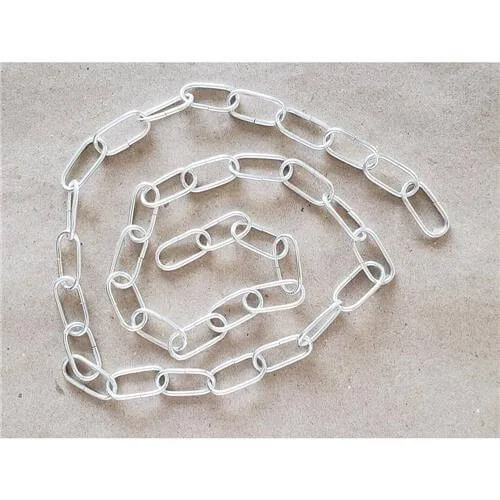Corrente Fina P/ Lustre Branca Com 1 Metro Marcai