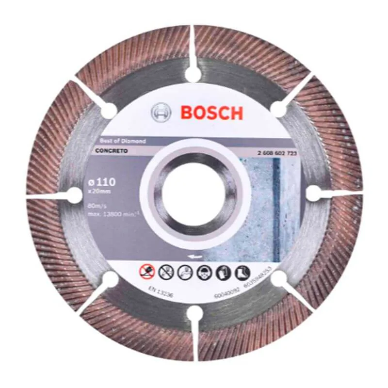 Disco De Corte Diamantado 110mm Bosch Segmentado Turbo