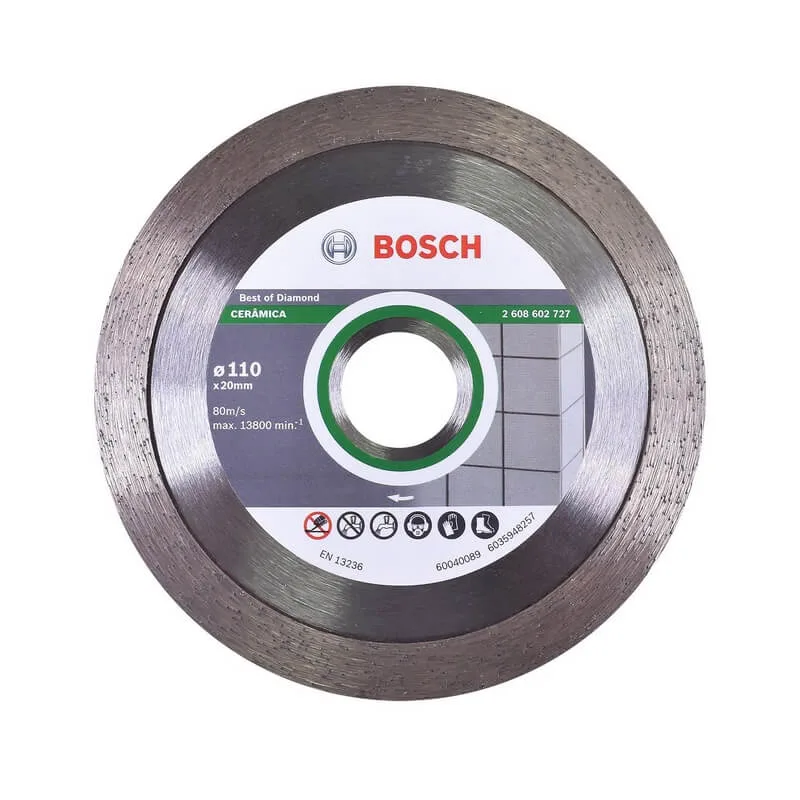 Disco Diamantado 110mm Bosch Contínuo Corte A Seco