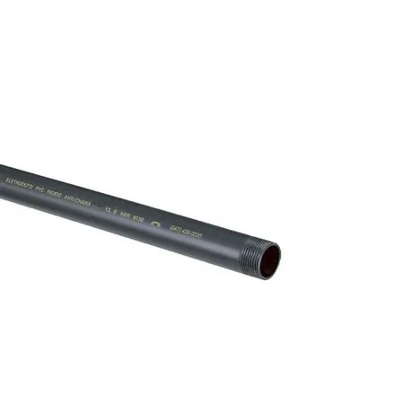 Eletroduto De PVC Preto 3 Metros 4''