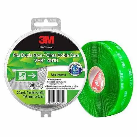 Fita Adesiva Dupla Face VHB 19MM x 5MT 3M