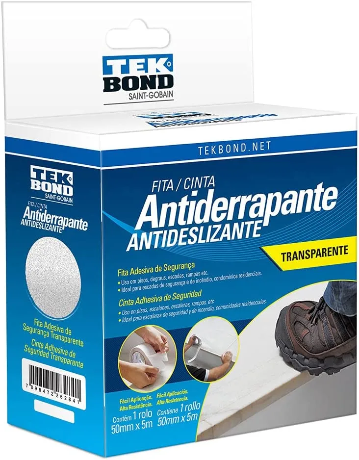 Fita Antiderrapante Transparente 50mm x 5M TekBond