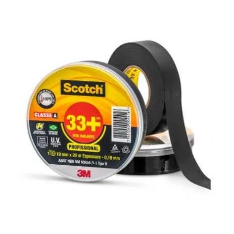Fita Isolante 3m Scotch 33+ 19mm 20 metros