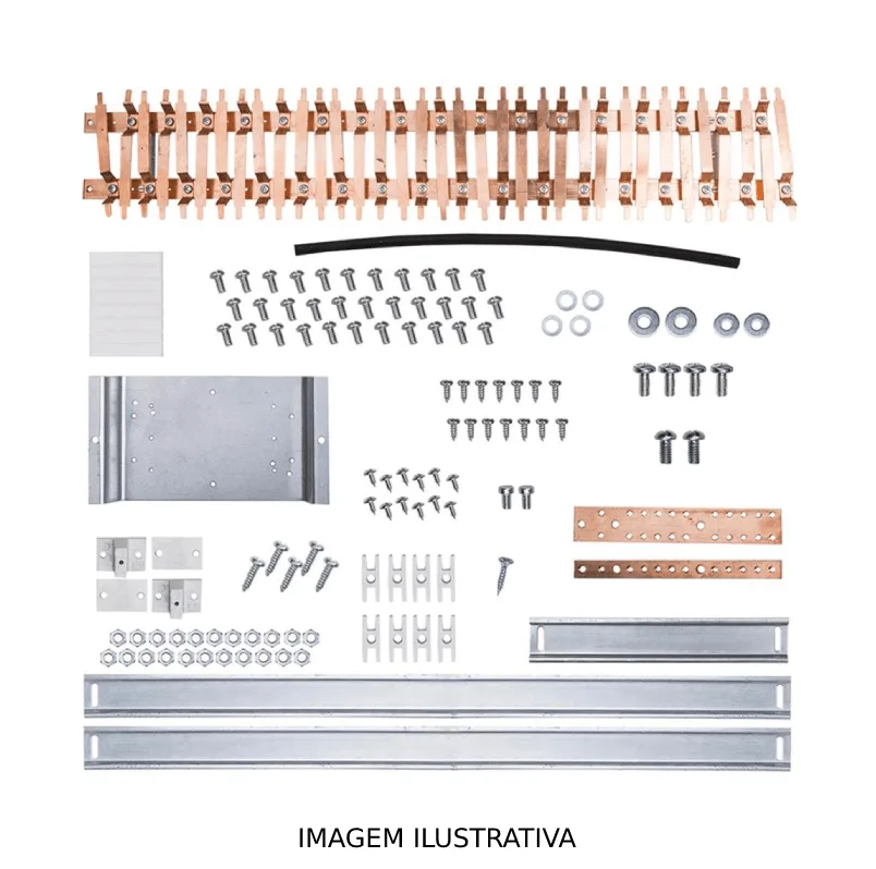 Kit Barramento Trifásico 34 Disjuntor Din 100A 984383 Cemar