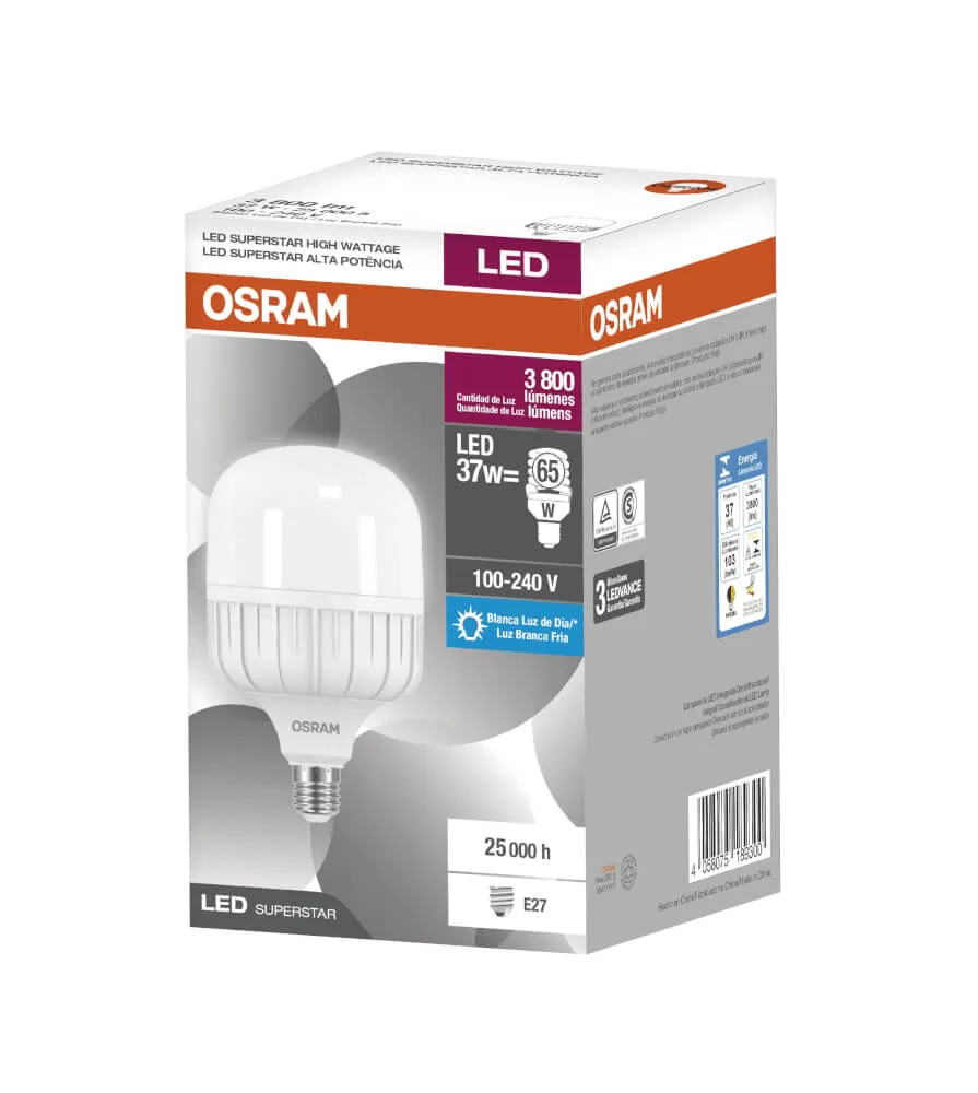 Lâmpada Led HO 37W 6500K E-27 Osram
