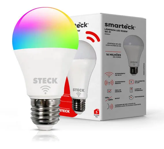 Lampada Led RGB Wi-Fi 7W Smarteck