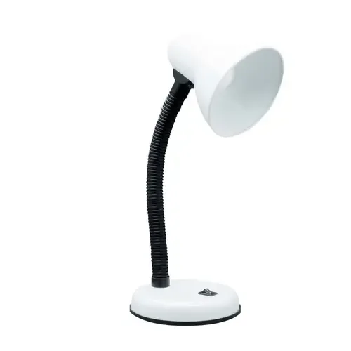Luminária De Mesa Versaty Branca E-27 C/Base Bronzearte LLum
