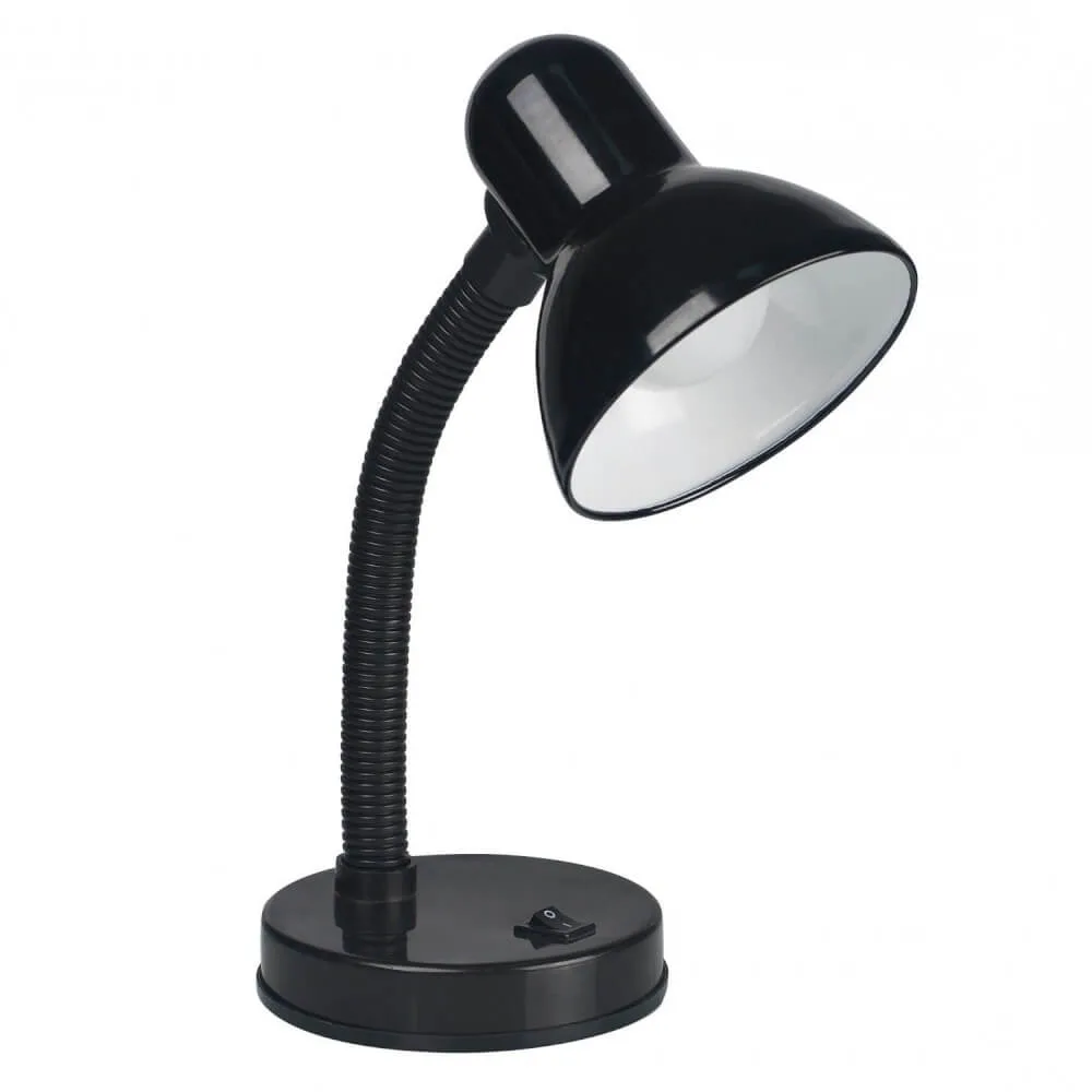 Luminária De Mesa Versaty Preta E-27 C/Base Bronzearte LLum