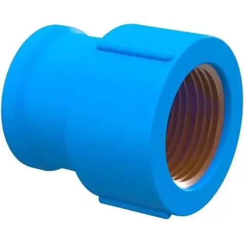 Luva Redução 90° Cola/Rosca Azul 20mm x 1/2 Tigre