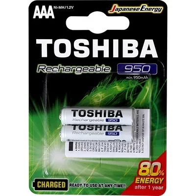 Pilha Recarregável 2aaa 950mah Toshiba