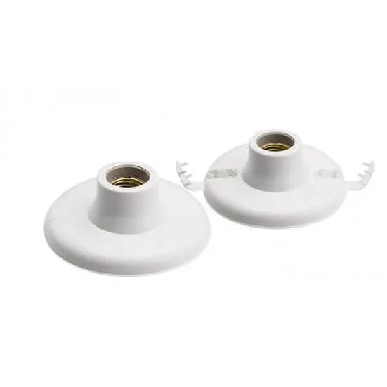 Plafon PVC C/Receptaculo . P/Lampada Branco Lalux