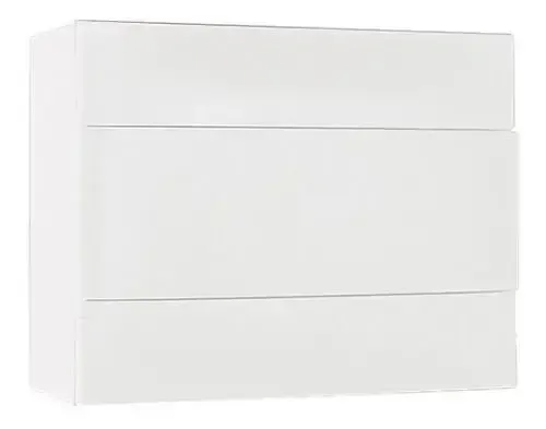 Quadro Sobrepor PVC Branco Para Disjuntor 12 Din Cemar