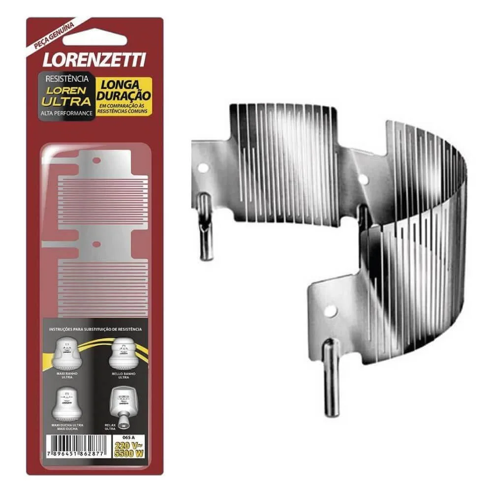 Resistência Chuveiro Bella Ducha 4T Ultra 127V 5500W Lorenzetti
