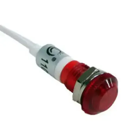 Sinaleiro Olho De Boi C/Rabicho 220V Vermelho Lukma
