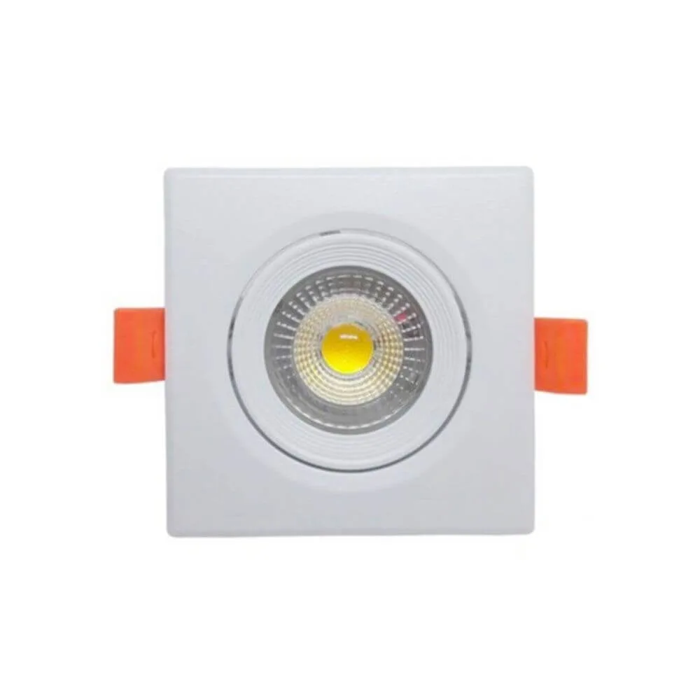 Spot Embutir Led Ecoforce Quadrado 5W 3000K