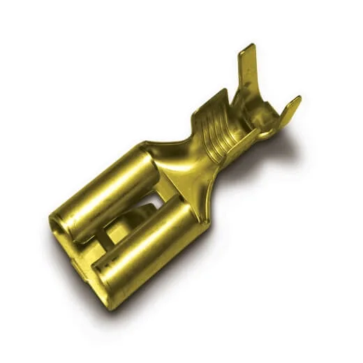 Terminal Latão Fêmea C/Trava 9.7MM Frontec