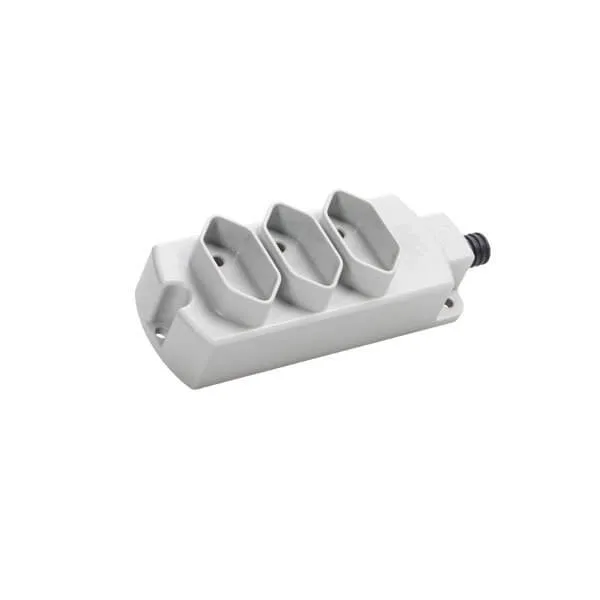 Tomada Régua Barra Multipla Com Três Tomadas 2P+T 10A Cinza Margirius