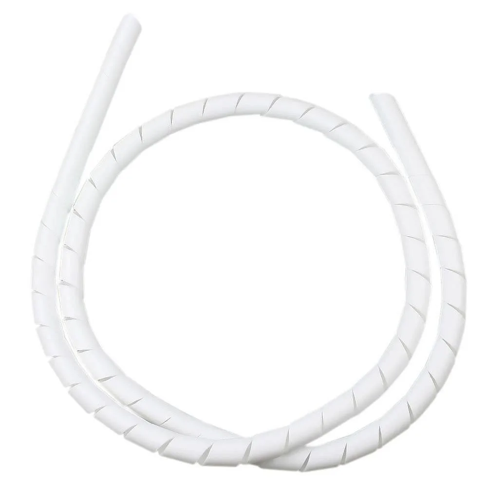 Tubo Espiral Organizador De Fios E Cabos 1/4'' Branco Frontec